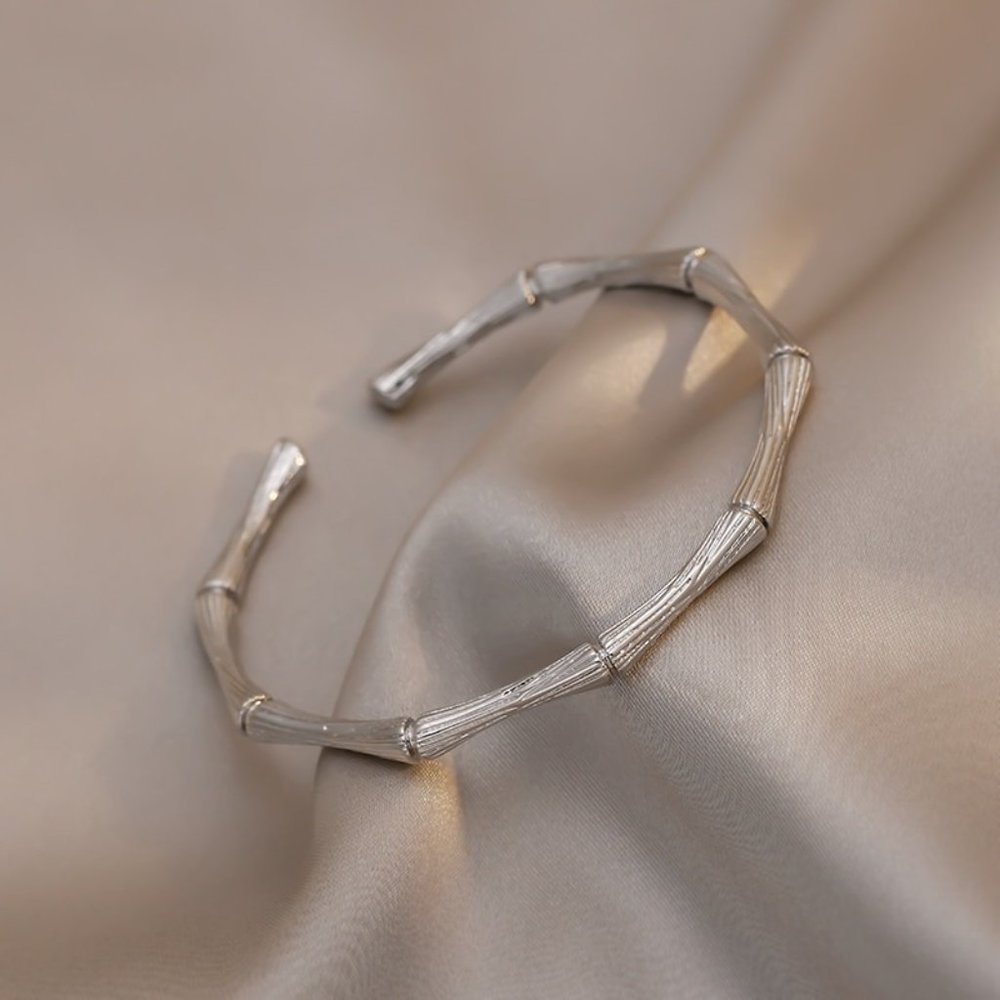 Cute Silver / Gold Bone Shape Adjustable Cuff Bracelets - Picture 6 of 7